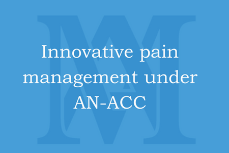 Innovative pain management under AN-ACC