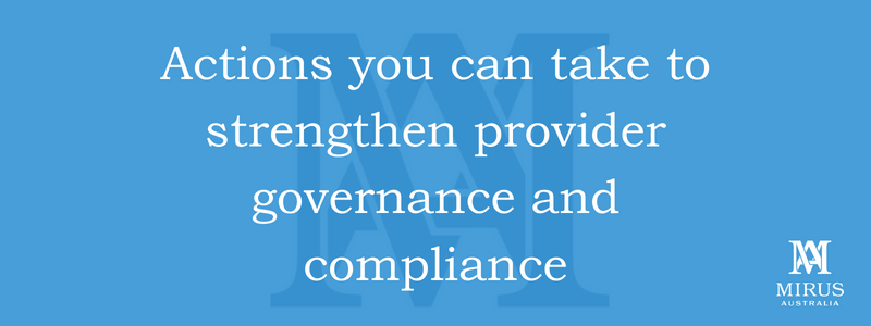 How to strengthen provider governance and compliance including action steps
