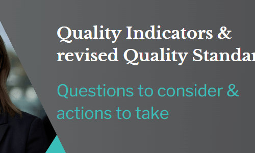 Quality Indicators and revised Quality Standards Katie