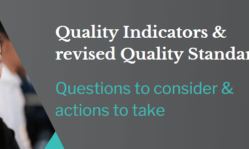 Quality Indicators and revised Quality Standards blog