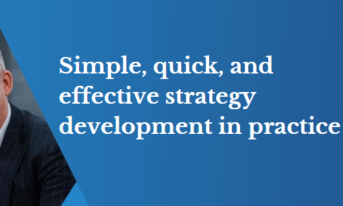 How to create a simple and effective strategic planning process