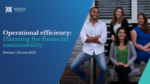 Operational efficiency: planning for financial sustainability